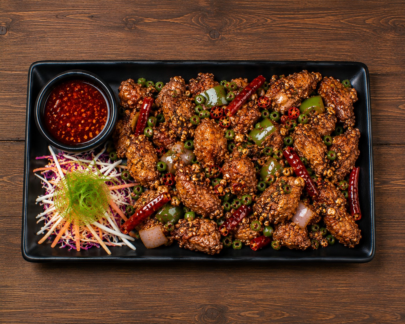 Hot Garlic Chicken Dry